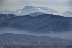 石川県金沢市から望む白山