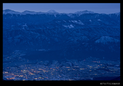 南アルプスと富嶽夜景