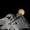 月夜の北穂高岳山荘