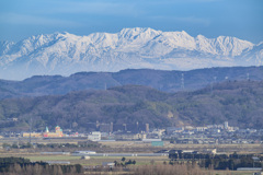 石川県金沢市から望む立山