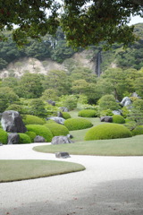 足立美術館：庭園（滝を臨んで）