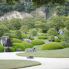 足立美術館：庭園（滝を臨んで）