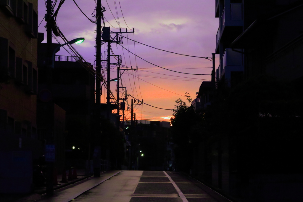 雨上がり 夕暮れ 帰り道 By Gatchashin Id 写真共有サイト Photohito