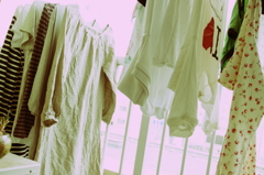 洗濯物。