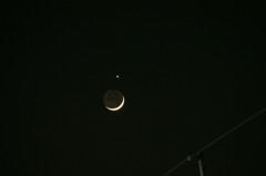 月と金星