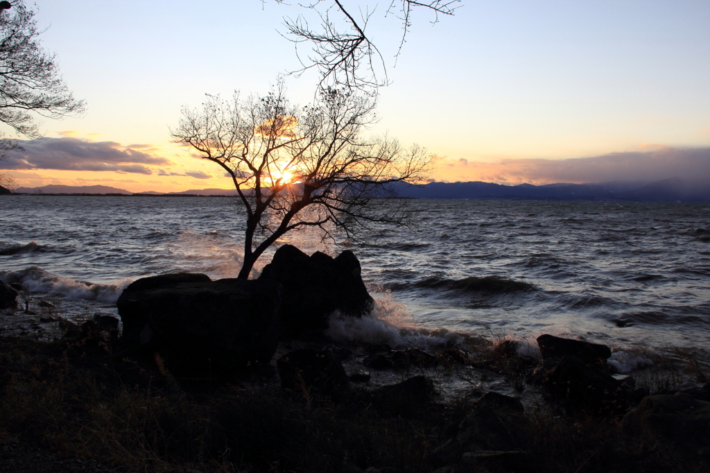 琵琶湖夕景