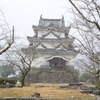 宇和島城・雪