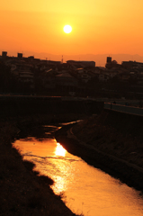 夕暮れ