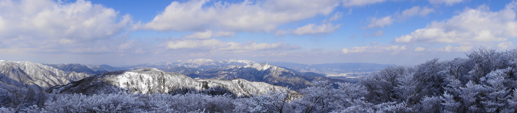 山頂からのパノラマビュー