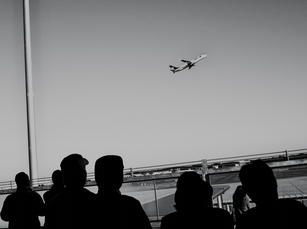 空港にて