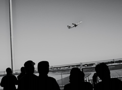 空港にて