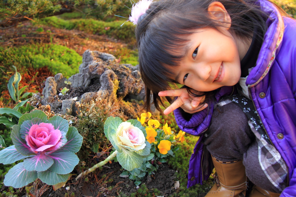 葉ボタン　&　Moeちゃん