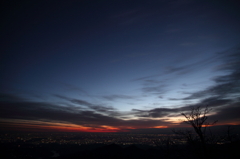 夜明け、蛭ヶ岳山頂