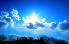 空、雲、太陽