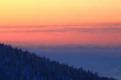 天空の夕暮れ