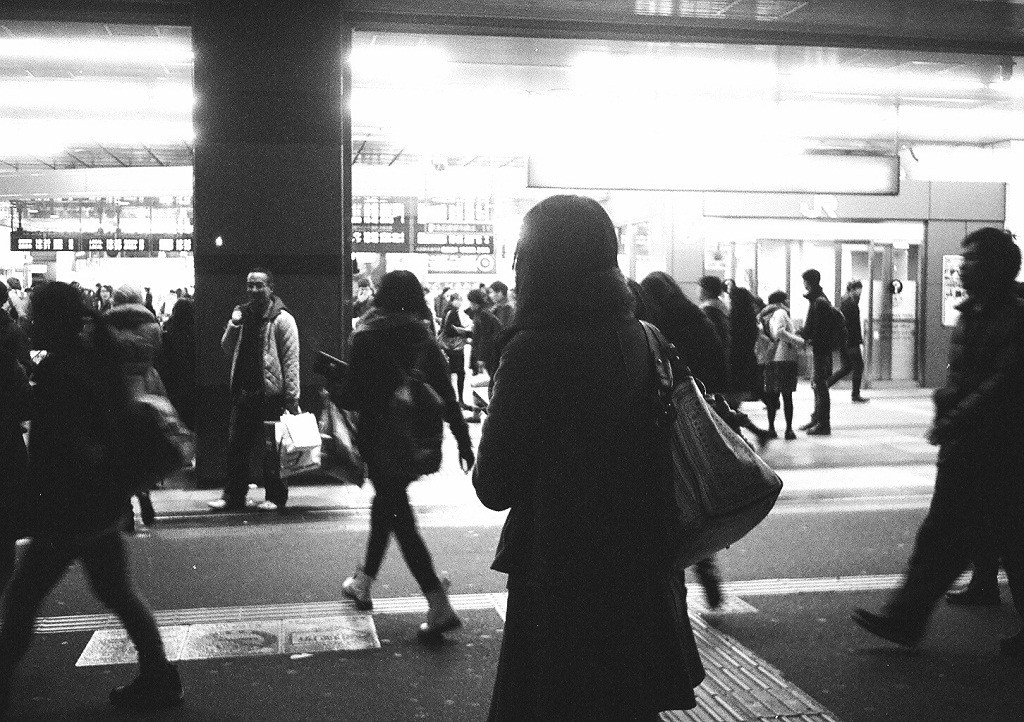 新宿駅にて