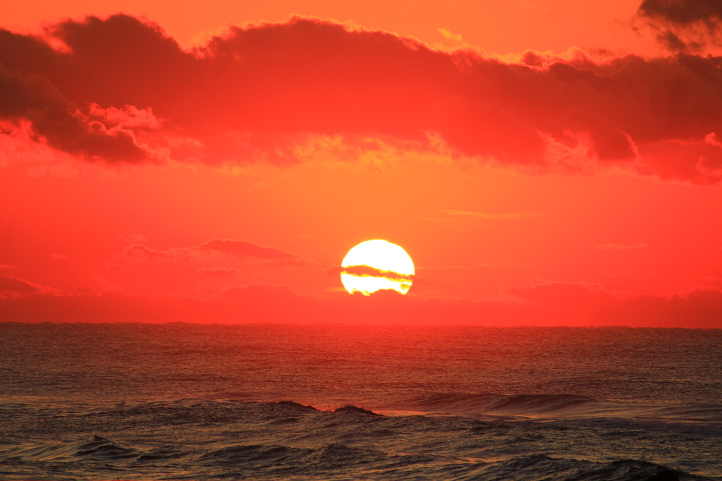 龍と夕日