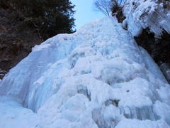 善五郎の氷瀑（下から見た図）