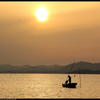 宍道湖と夕日_1