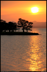 宍道湖と夕日_3