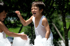 楽しい水遊び＾＾