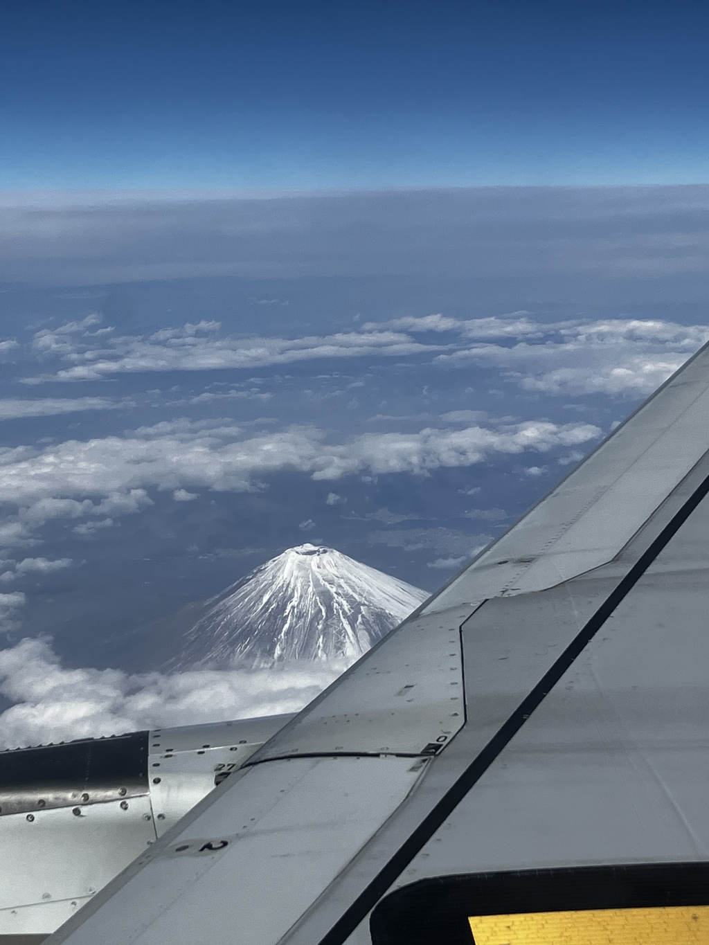 空から富士山