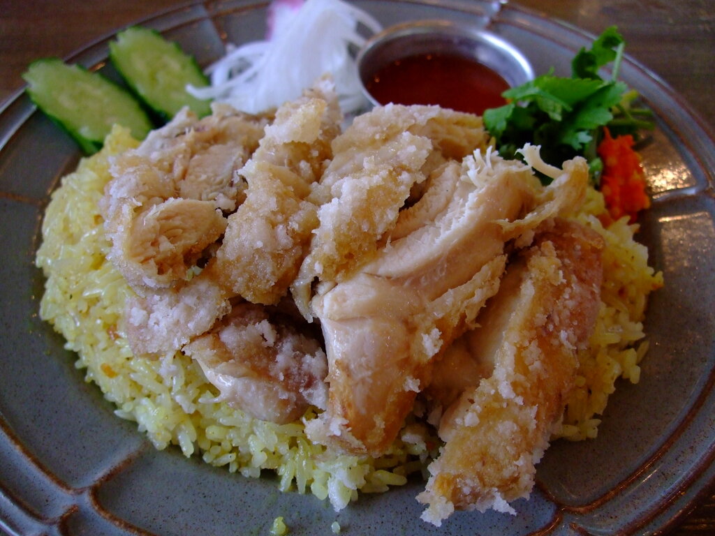 タイのチキン乗せ御飯