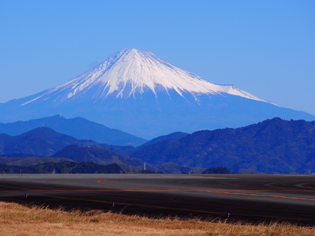 静岡空港からの富士山