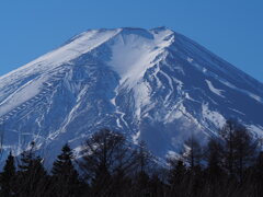 富士吉田からの富士山