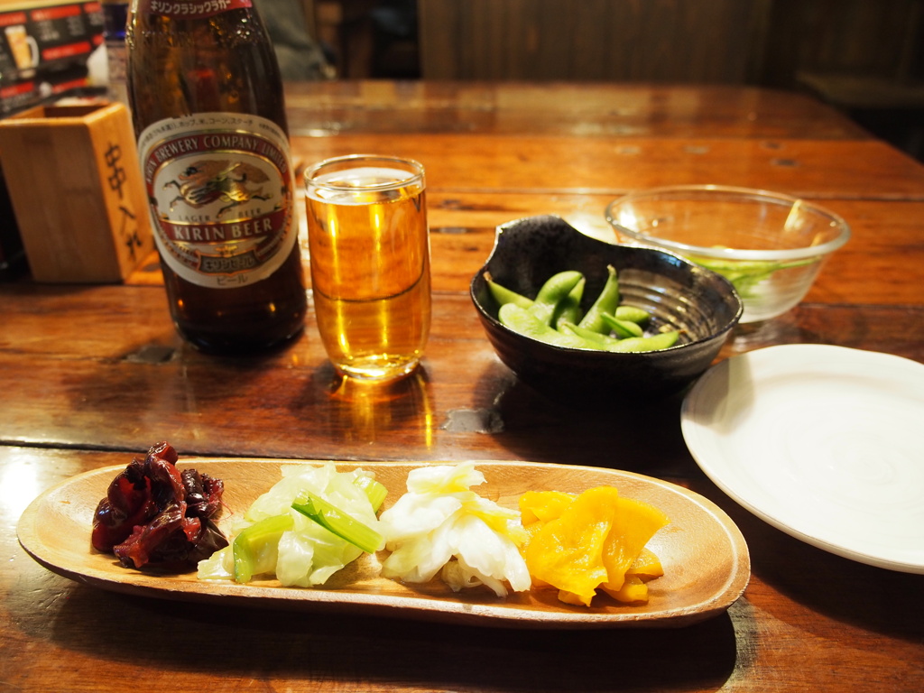 飲む準備