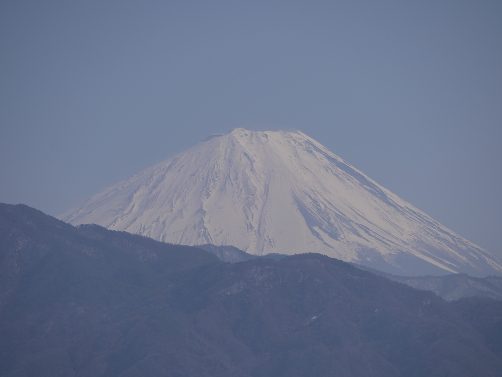 甲府昭和からの富士山