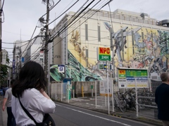 吉祥寺ペイント壁