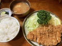 大森のロースカツ定食