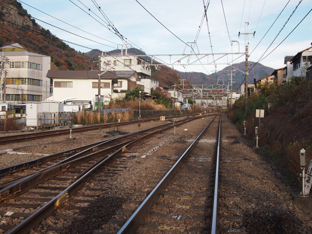 中央本線大月駅付近