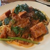 ベーコンとほうれん草のパスタ