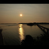 角島大橋と夕景