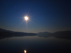 朝の山中湖