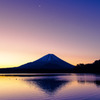 精進湖からの富士山　精進湖ばかりですいません！