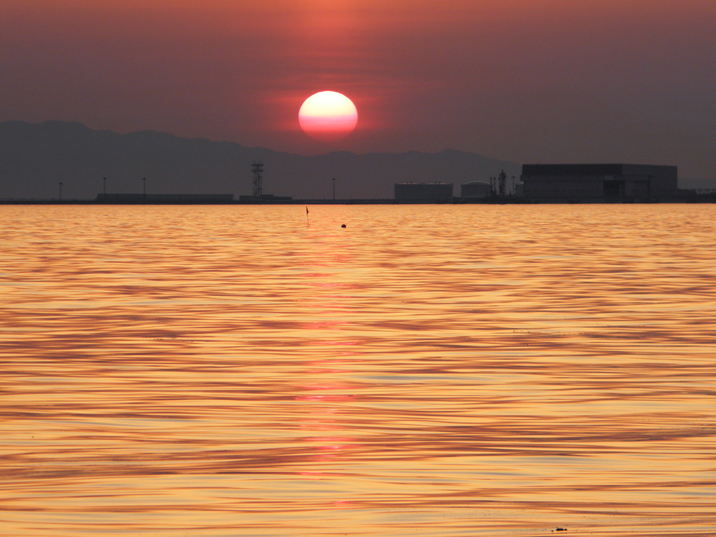 夕暮れ関空