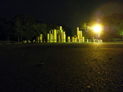 真夜中の噴水
