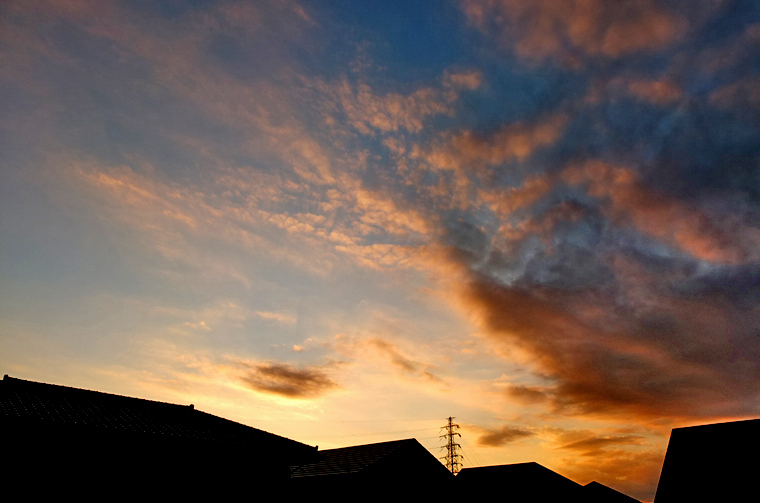 優しい夕焼け