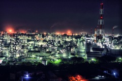 水島コンビナート撮影