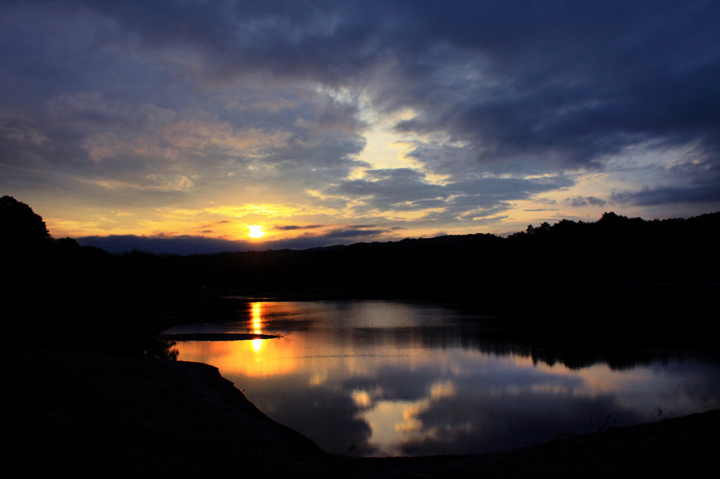 夕日