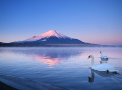 富士山の朝焼け