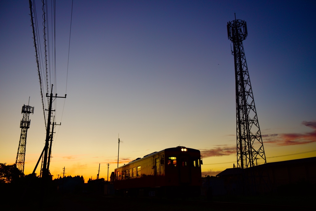 綺麗な夕暮れでした