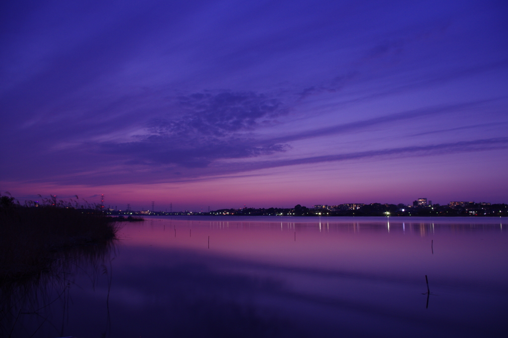手賀沼夕景-1