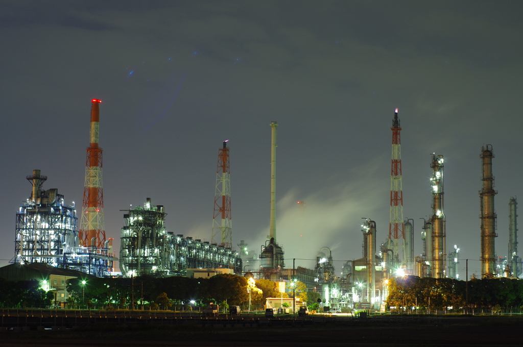初撮り　工場夜景