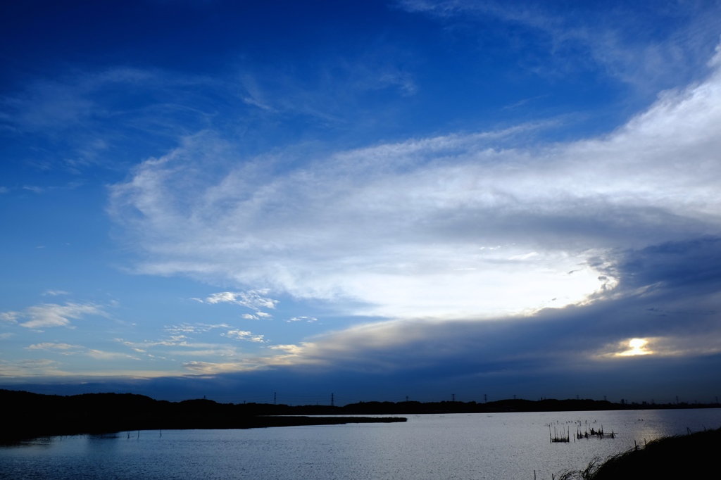 秋空のような夏空