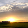 関東鉄道　夕景