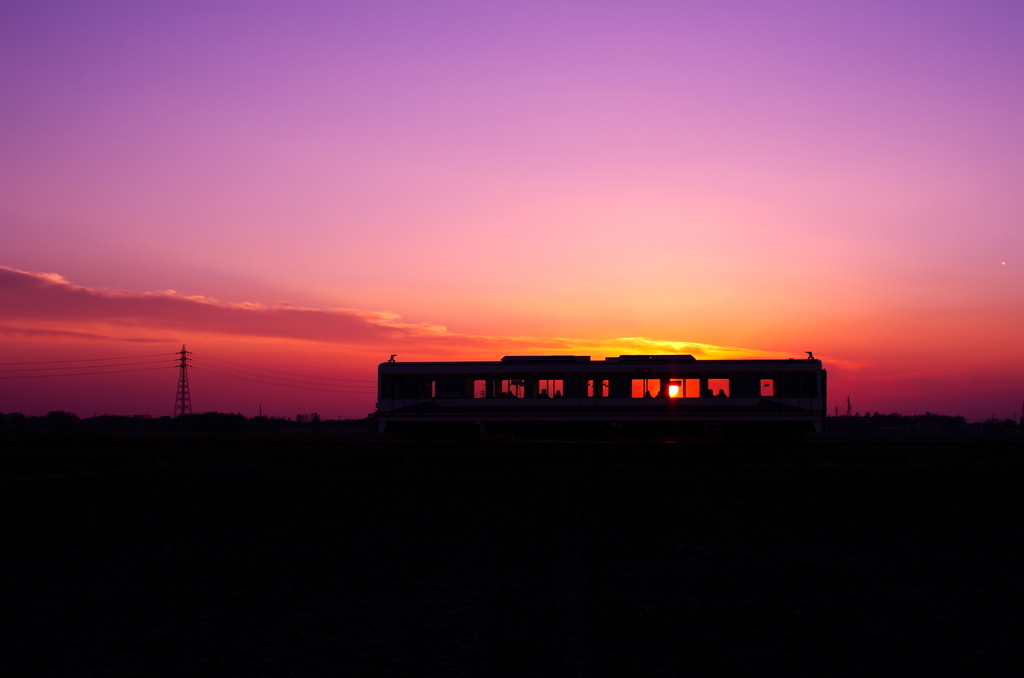 Sunset Train